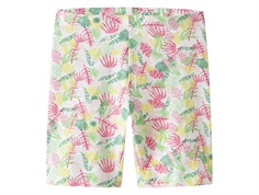Name It bike shorts white with tropical print  
